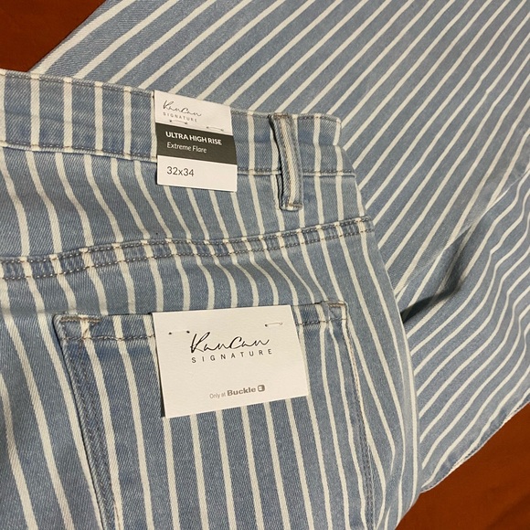 Kancan striped high waisted flare jeans - Picture 4 of 6